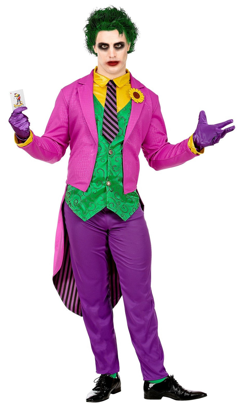 Disfraz de Joker Loco con Frac para Hombre