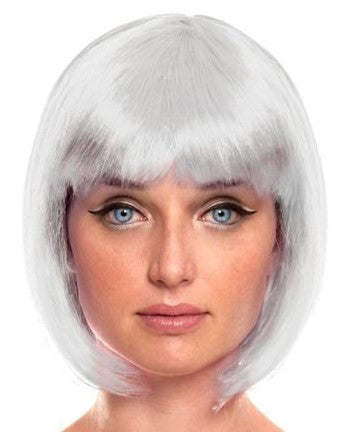 Peluca Blanca Estilo Bob