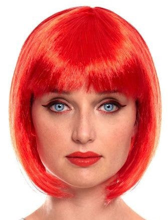 Peluca Roja Estilo Bob