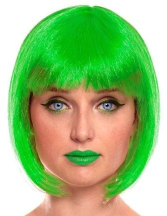 Peluca Verde Estilo Bob