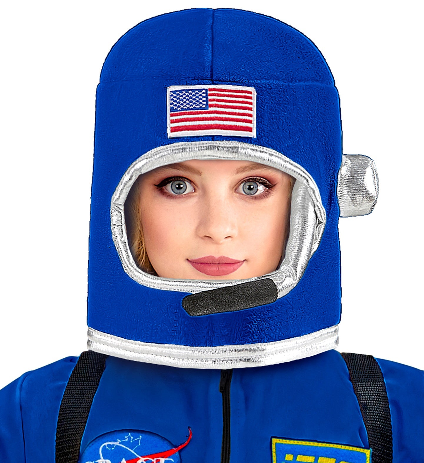 Casco de Astronauta Azul de Tela Infantil