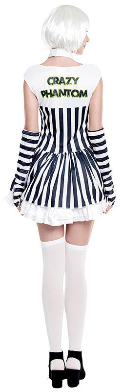 Disfraz de Beetlejuice Corto para Mujer