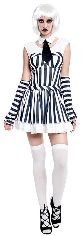 Disfraz de Beetlejuice Corto para Mujer