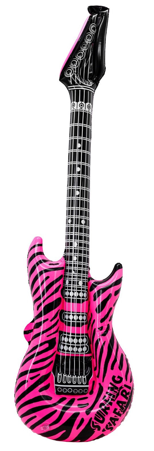 Guitarra Eléctrica Hinchable de Cebra Rosa