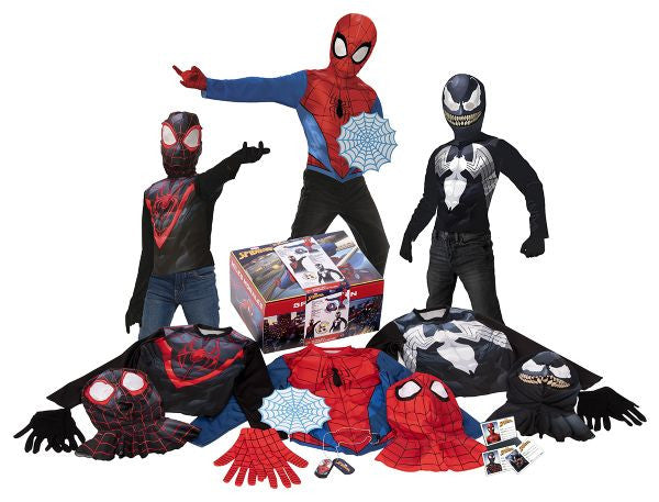 Cofre de Disfraces con Spider-Man, Venom y Miles Morales