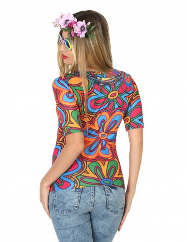 Camiseta Disfraz de Hippie para Mujer