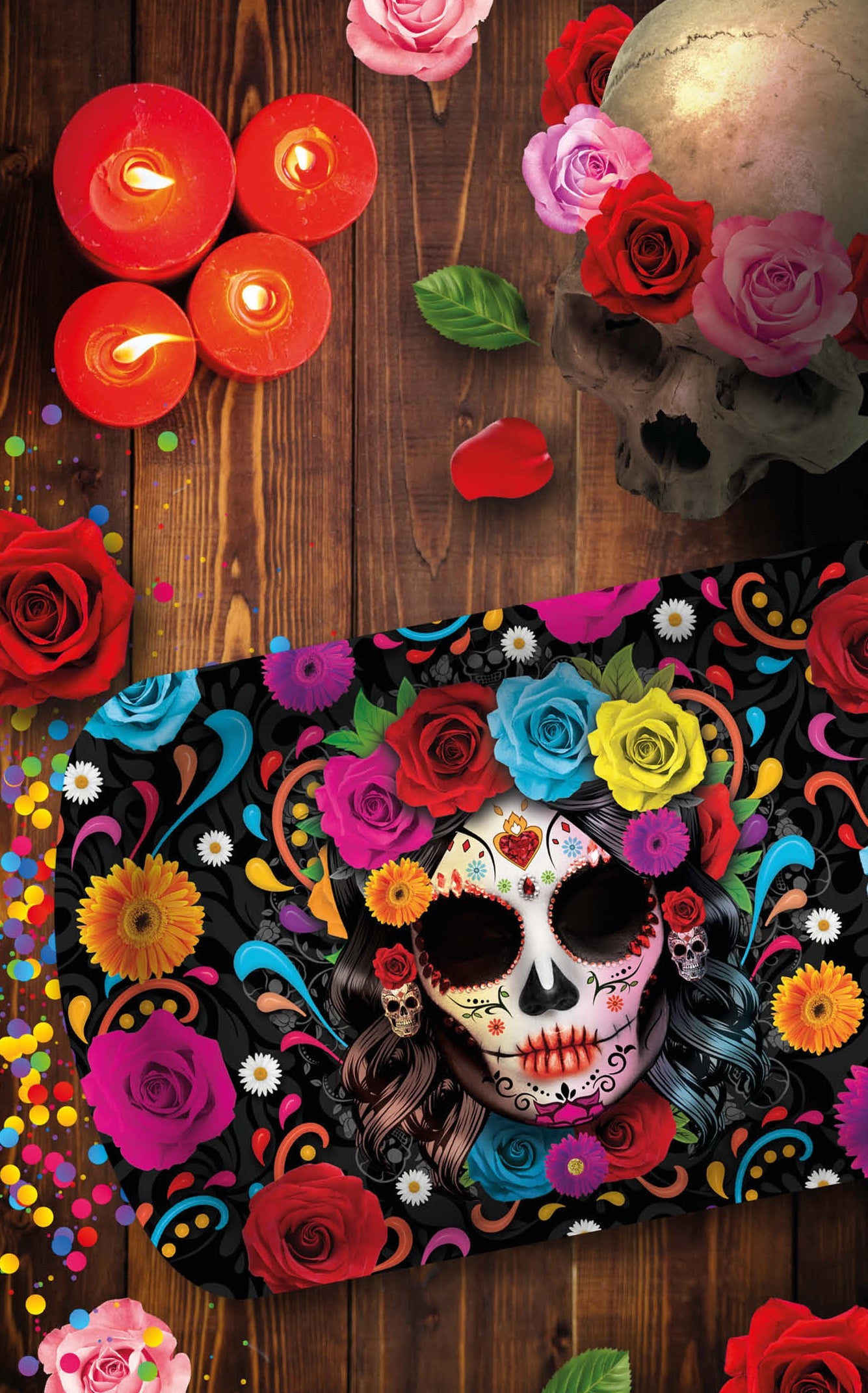 Bandeja de Catrina de Halloween