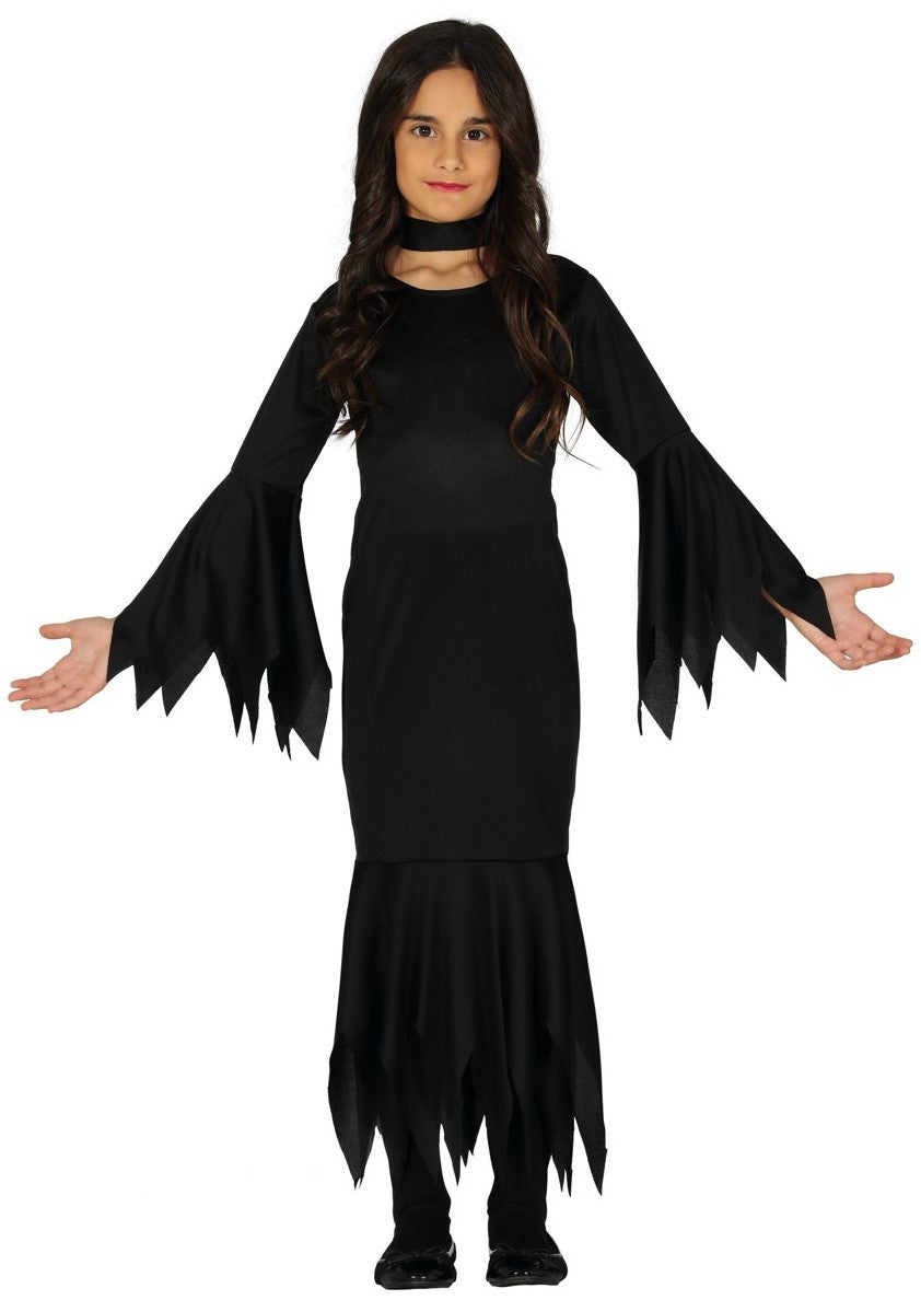 Disfraz de Morticia Addams Infantil