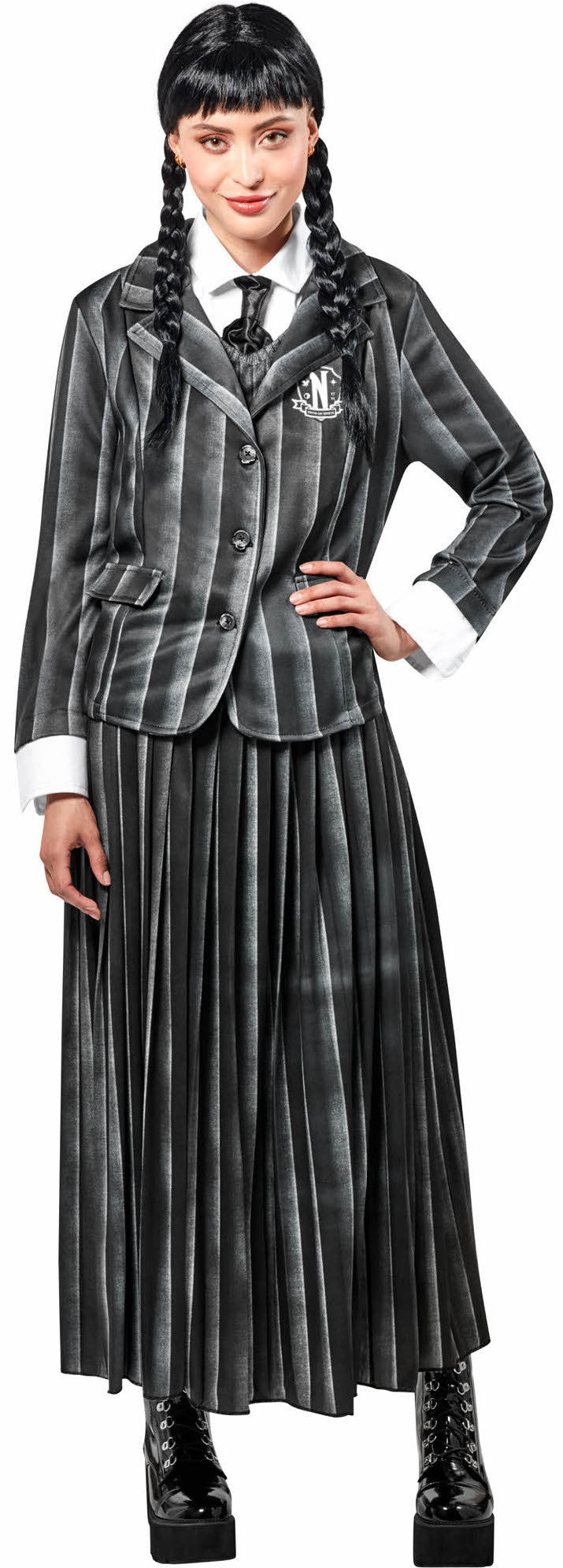 Disfraz de Miércoles Addams con Uniforme para Mujer