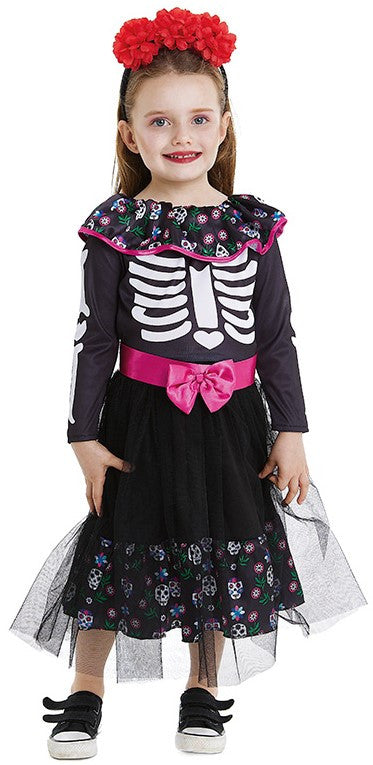 Disfraz de Esqueleto Catrina Infantil