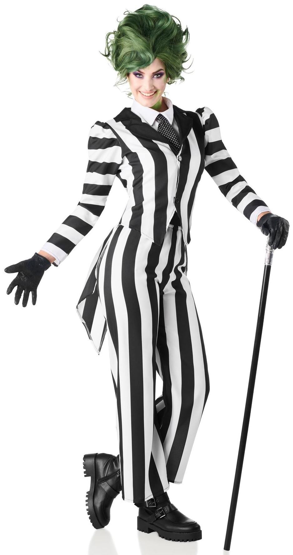 Disfraz de Beetlejuice con Traje para Mujer