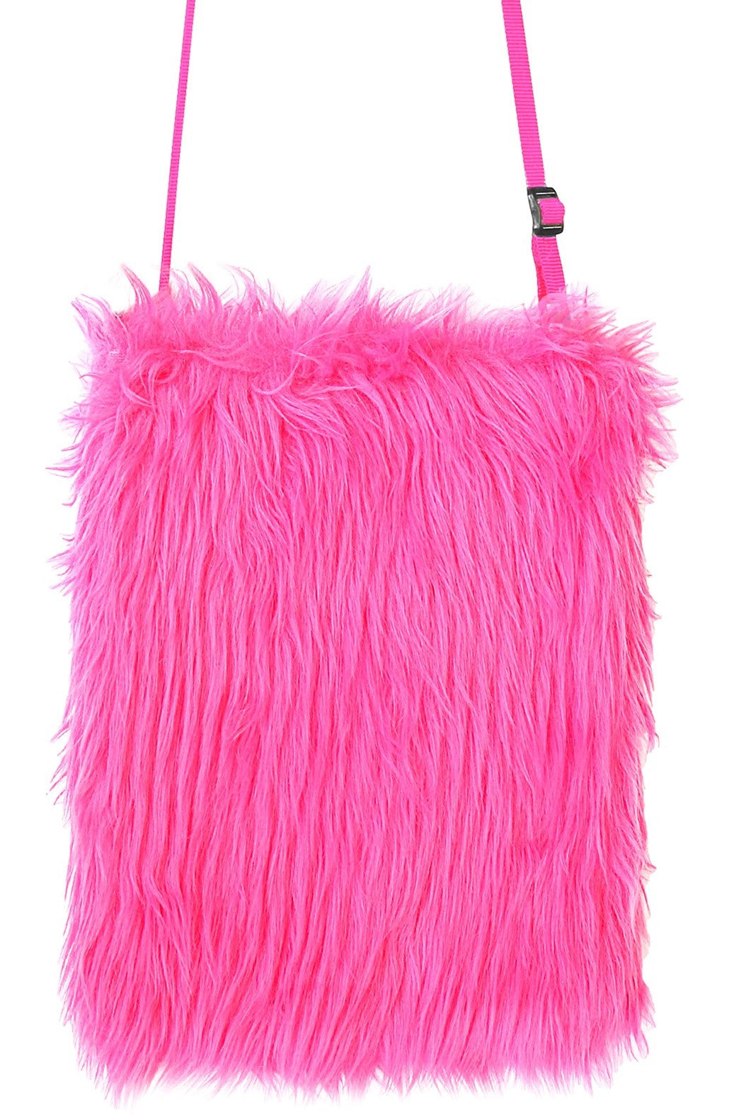 Bolso de Peluche Rosa Neón