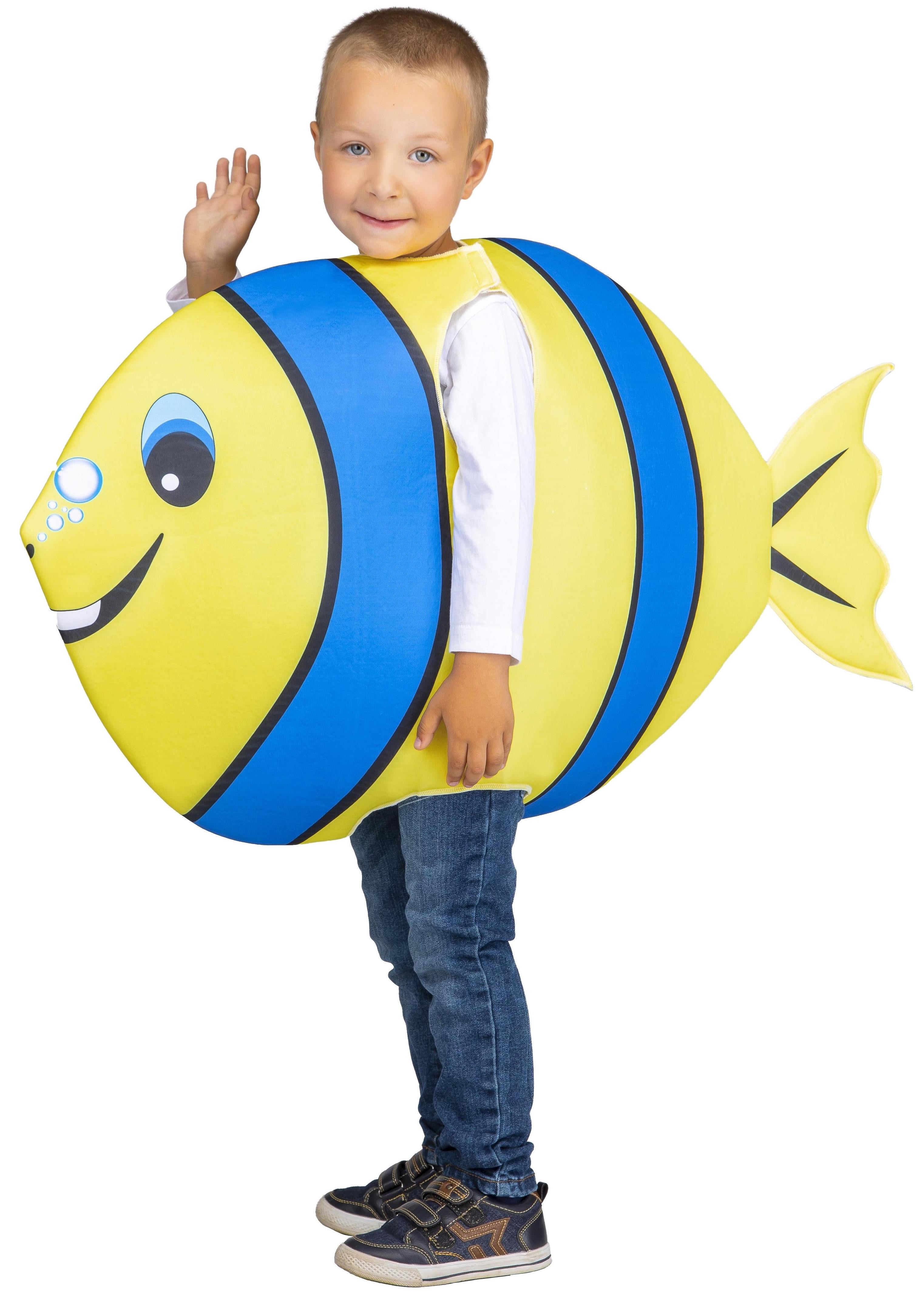 Disfraz de Pez Amarillo y Azul Infantil