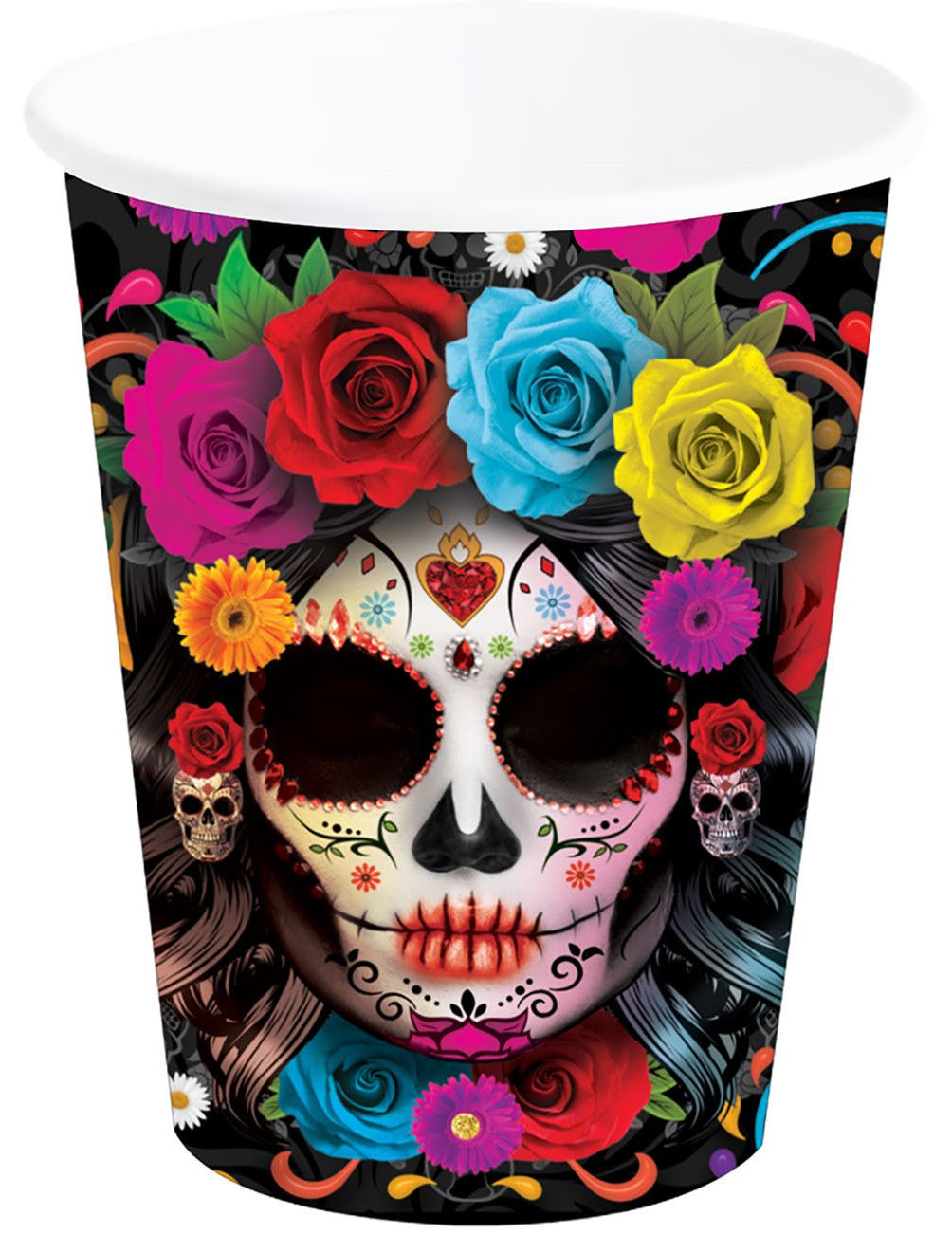 Pack de 6 Vasos de Catrina de Halloween