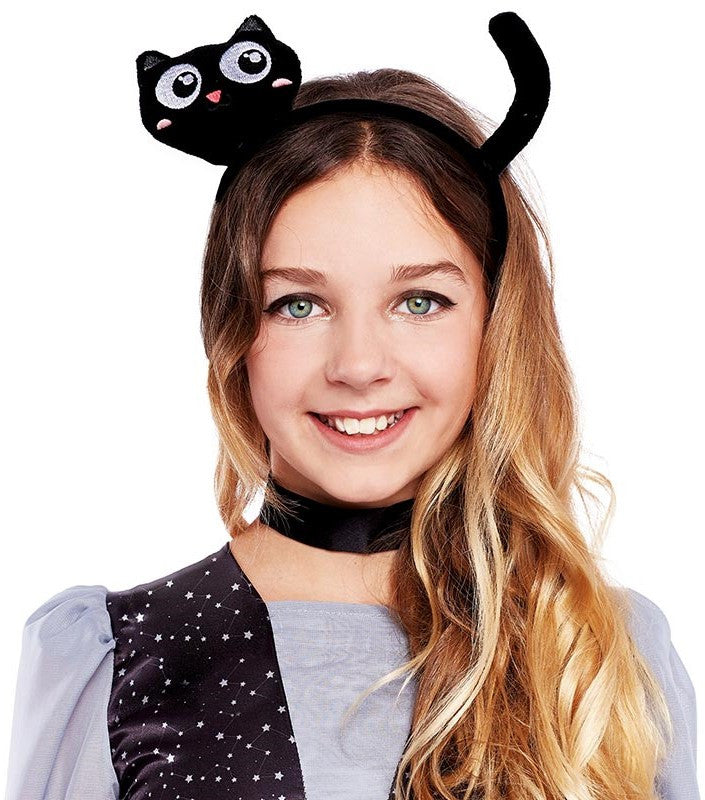 Diadema de Gato Negro Infantil