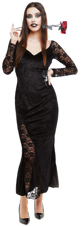 Disfraz de Morticia Addams Elegante para Mujer