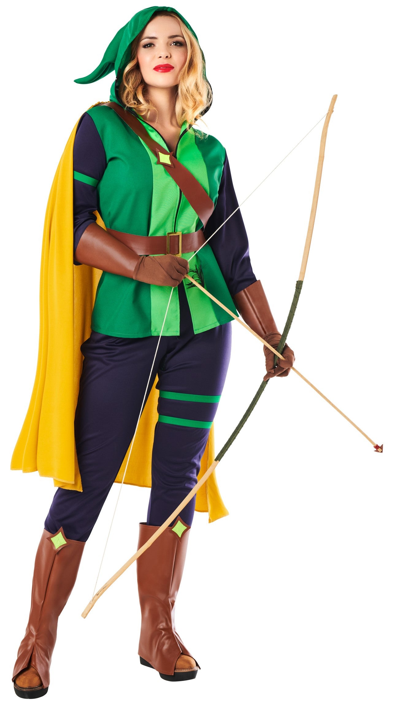 Disfraz de Robin Hood con Capa para Mujer