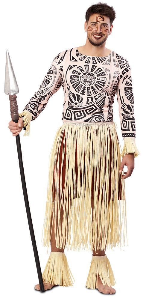 Disfraz de Guerrero Tribal Samoano para Hombre