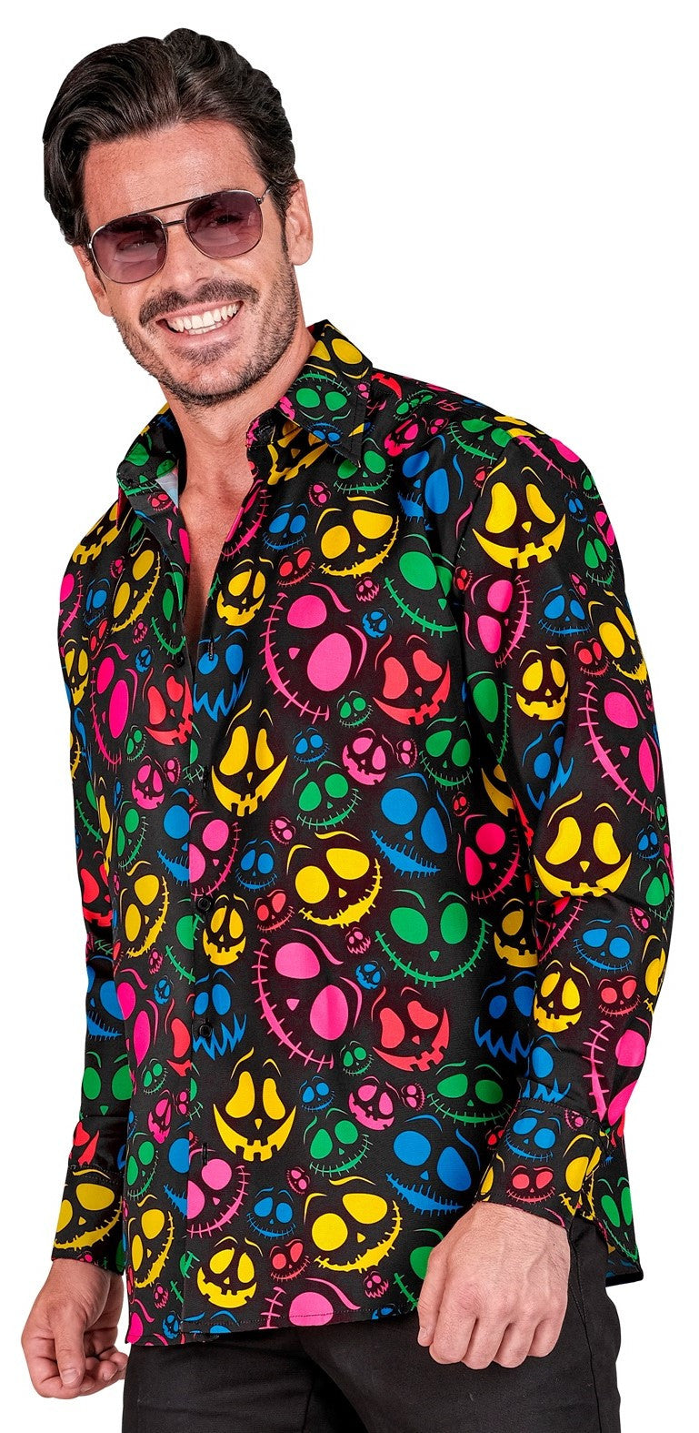 Camisa de Fantasmas de Colores Neón para Hombre