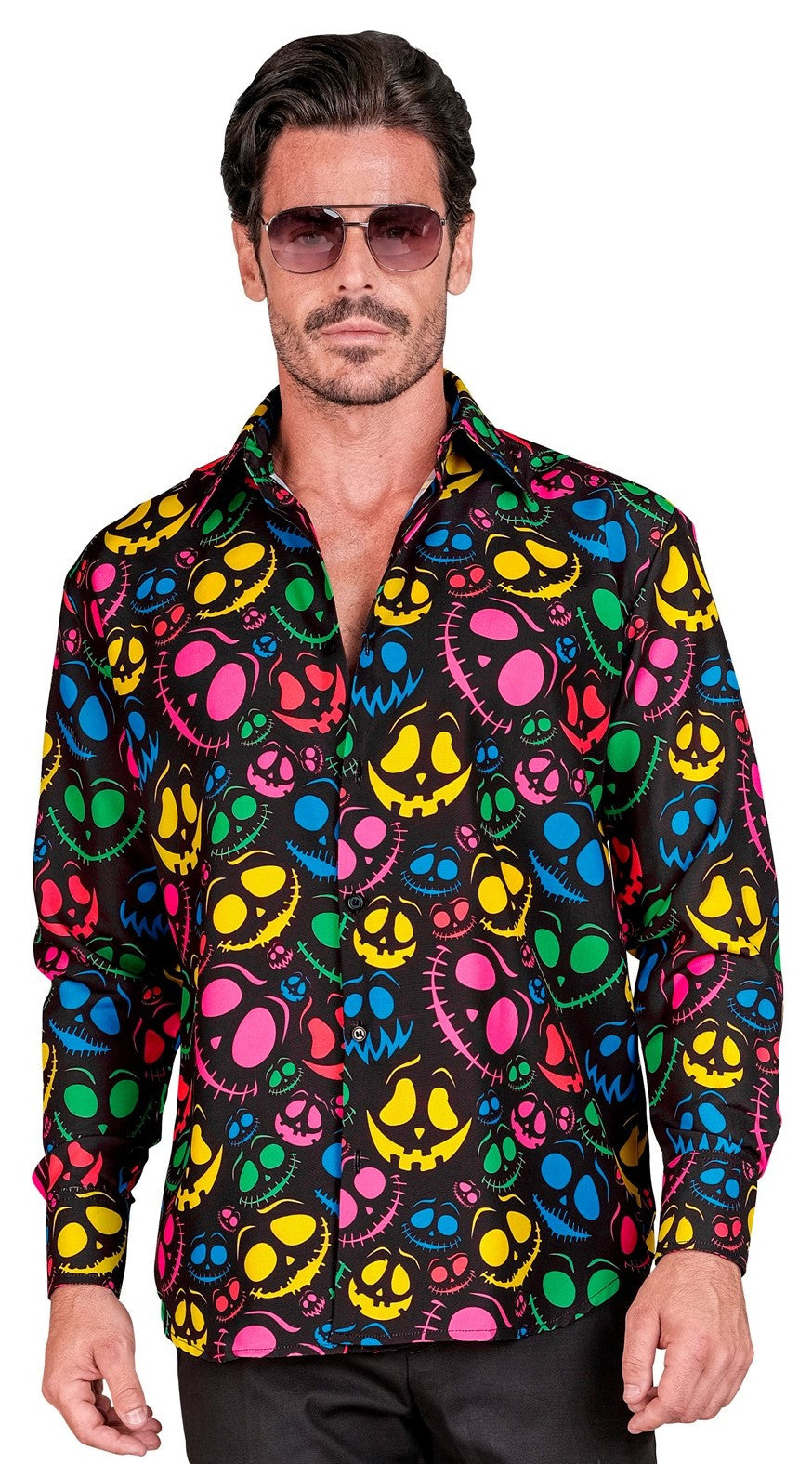 Camisa de Fantasmas de Colores Neón para Hombre