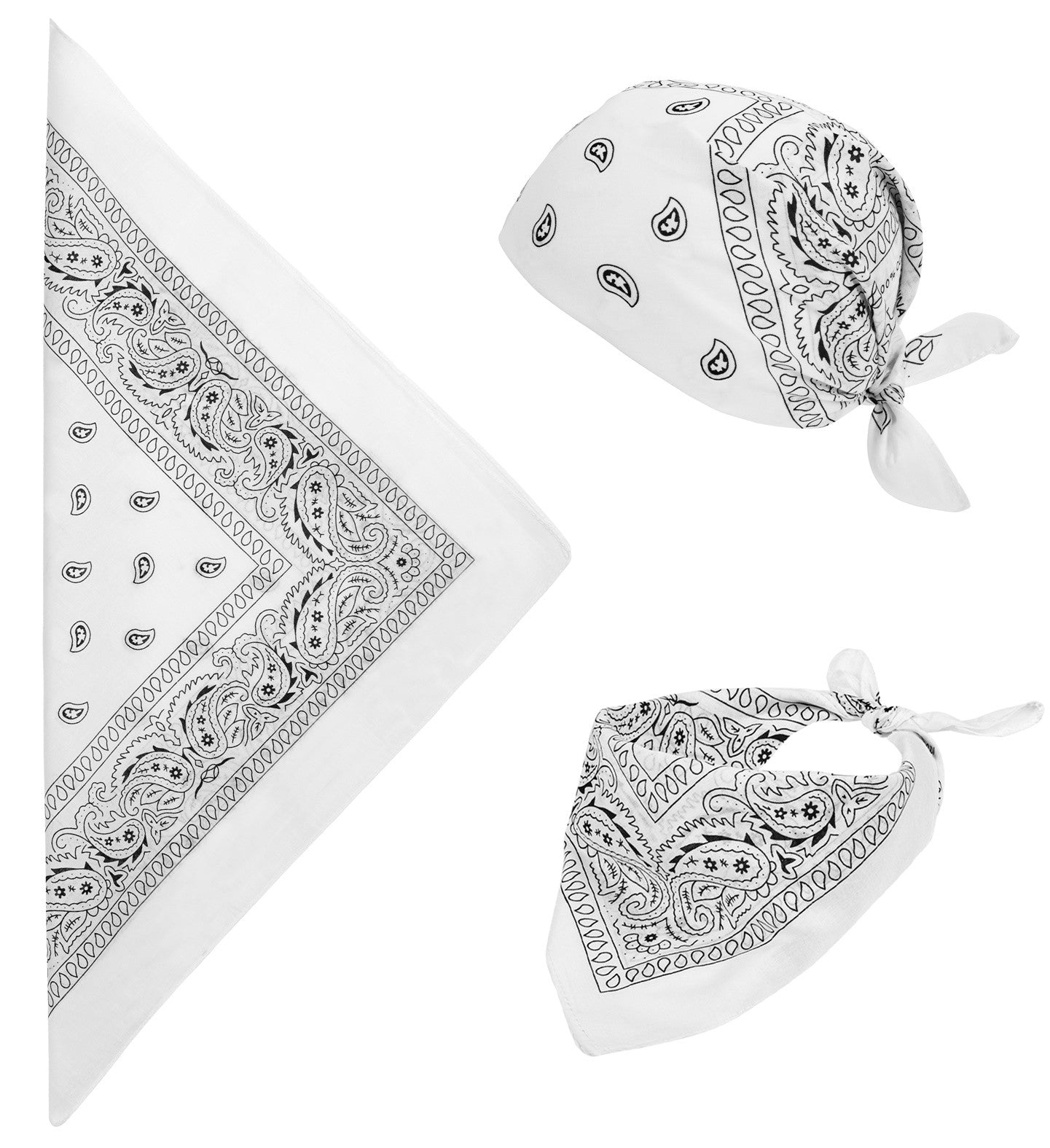 Pañuelo Bandana Blanco para Adulto