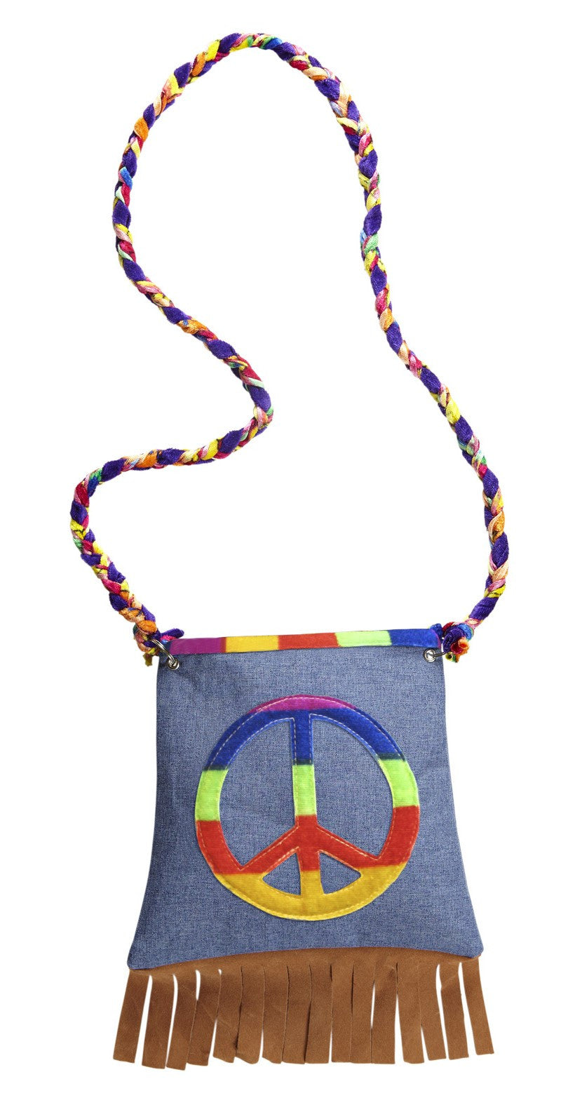 Bolso Hippie con el Símbolo de la Paz