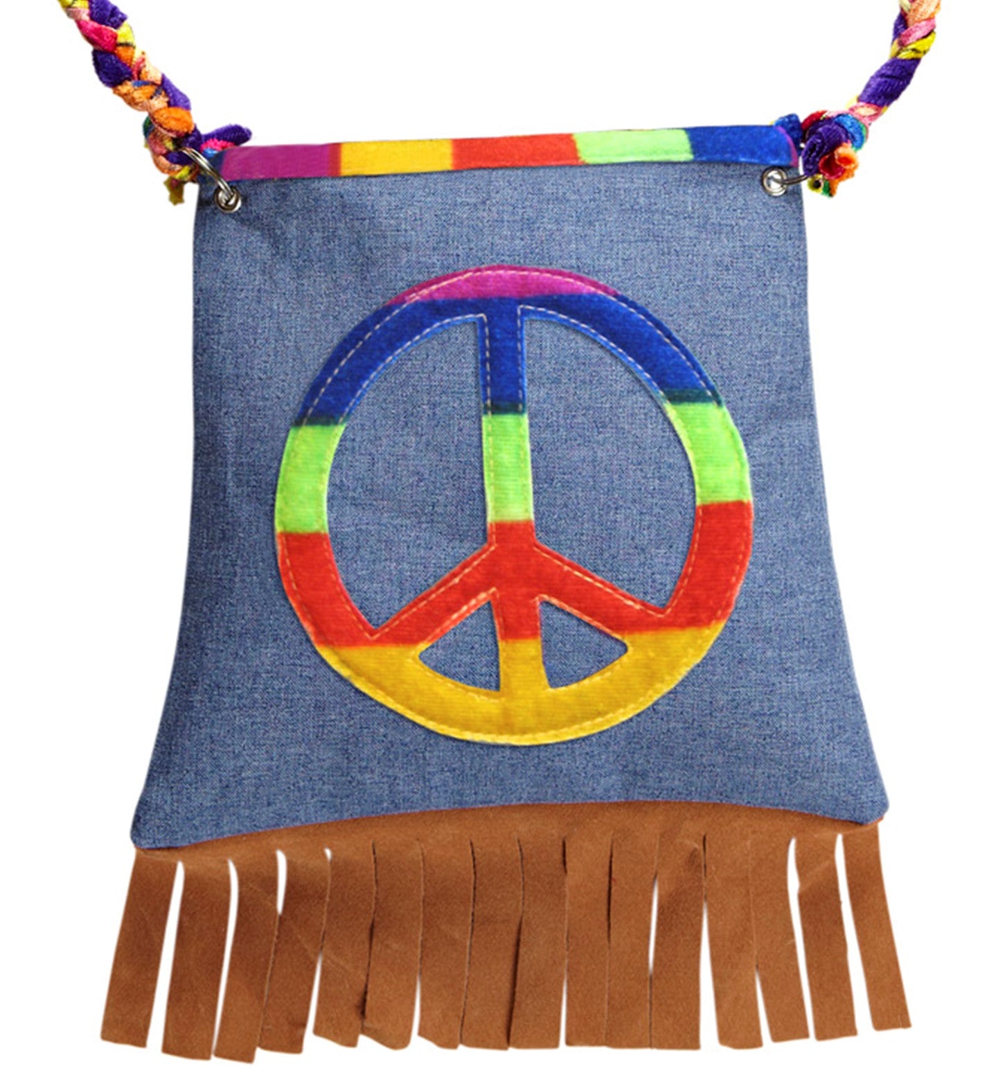 Bolso Hippie con el Símbolo de la Paz