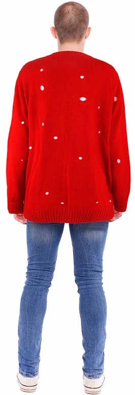 Jersey Reno Navideño Rojo para Adulto