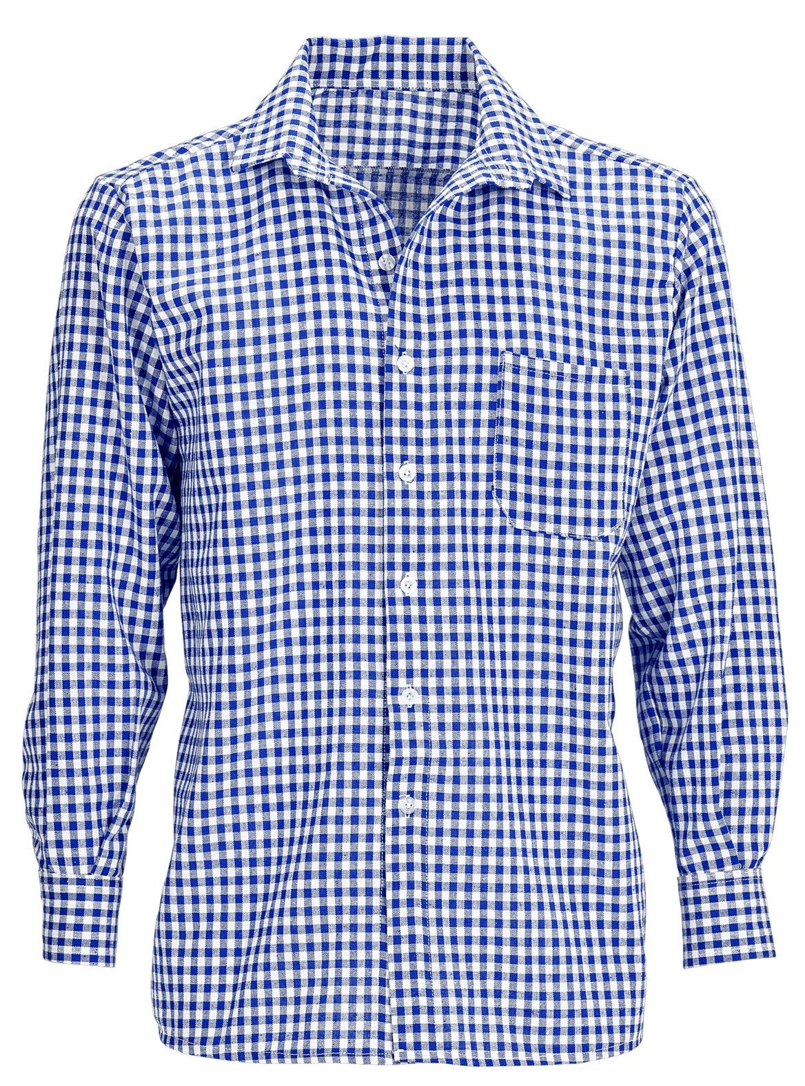 Camisa Oktoberfest de Cuadros Azules para Hombre