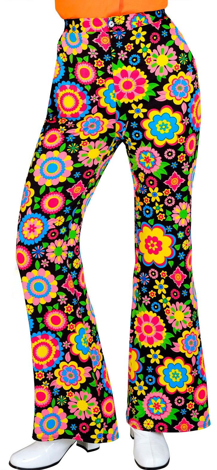 Pantalón Años 60 con Flores Multicolor para Mujer