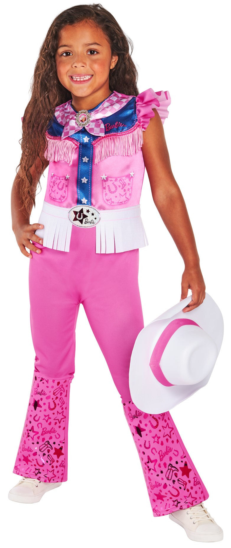 Disfraz de Barbie Cowgirl Rosa para Niña