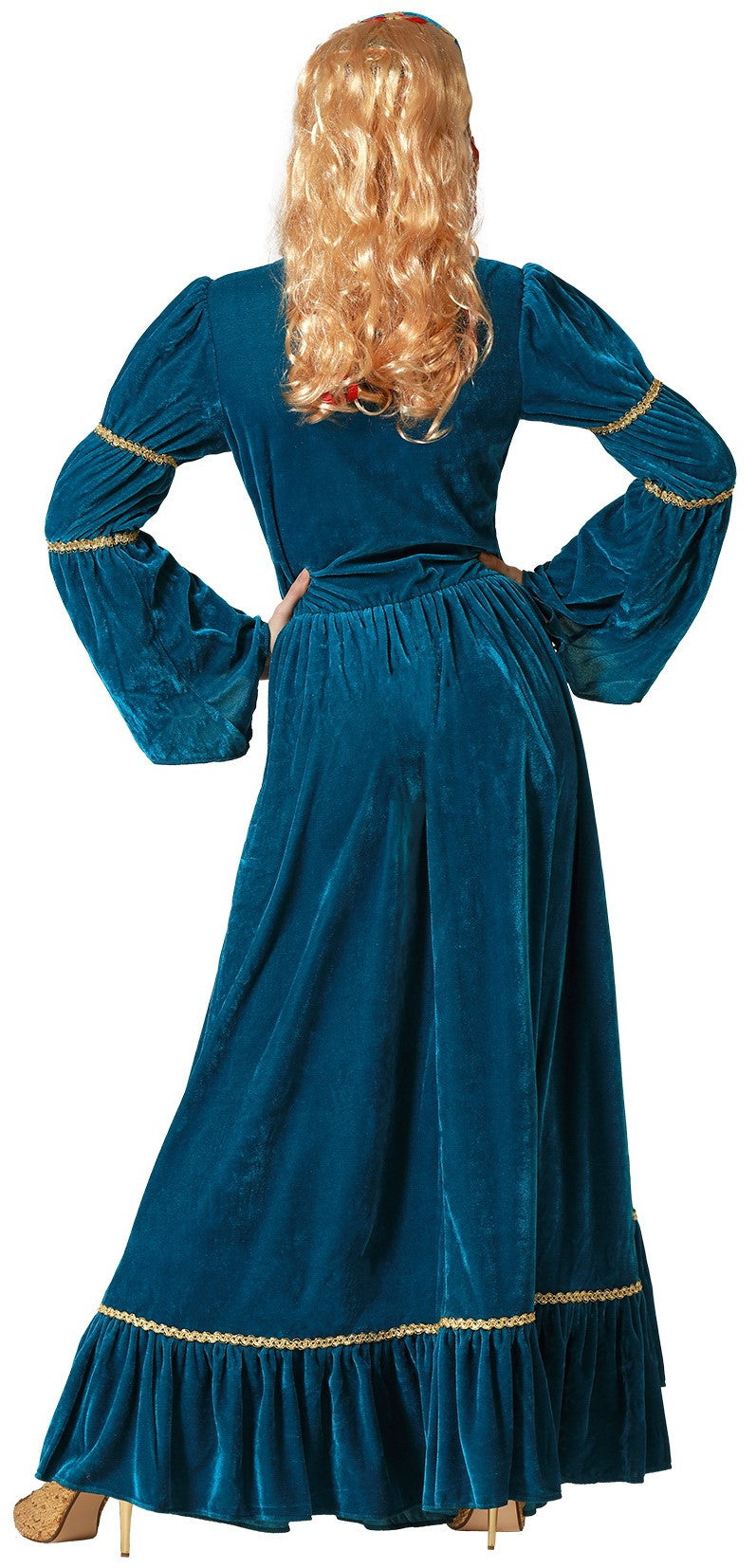 Disfraz de Princesa Medieval Azul para Mujer