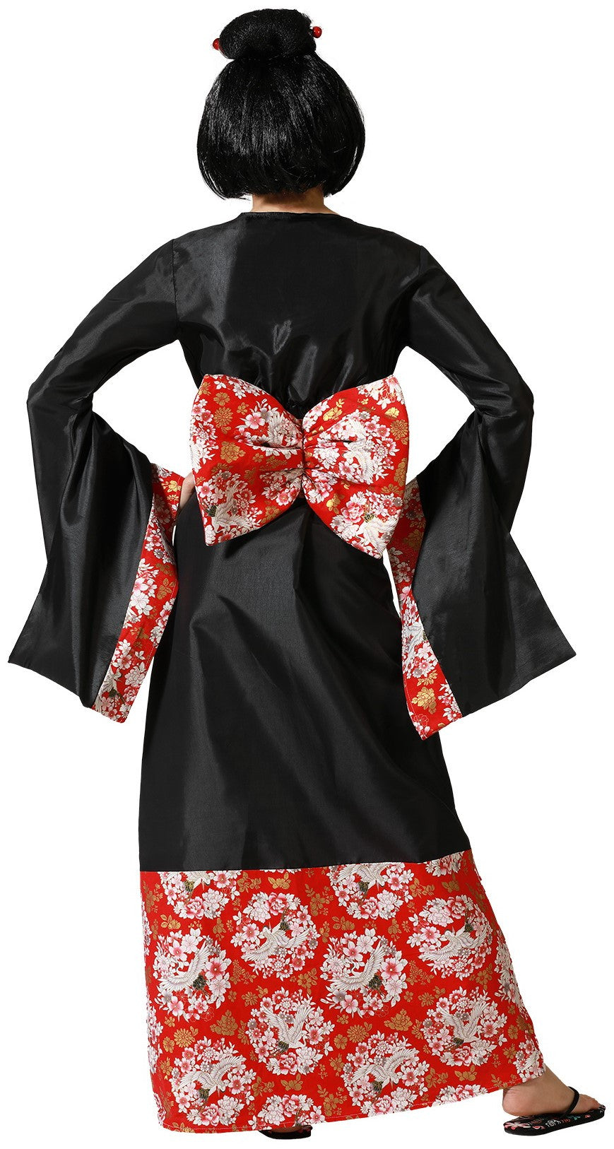 Disfraz de Geisha con Kimono Negro para Mujer