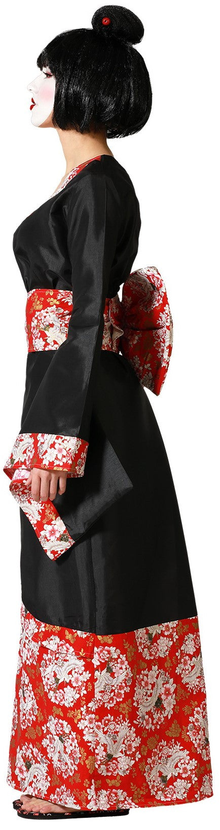 Disfraz de Geisha con Kimono Negro para Mujer