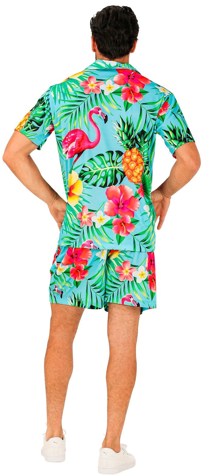 Disfraz Fiesta Hawaiana Azul para Hombre