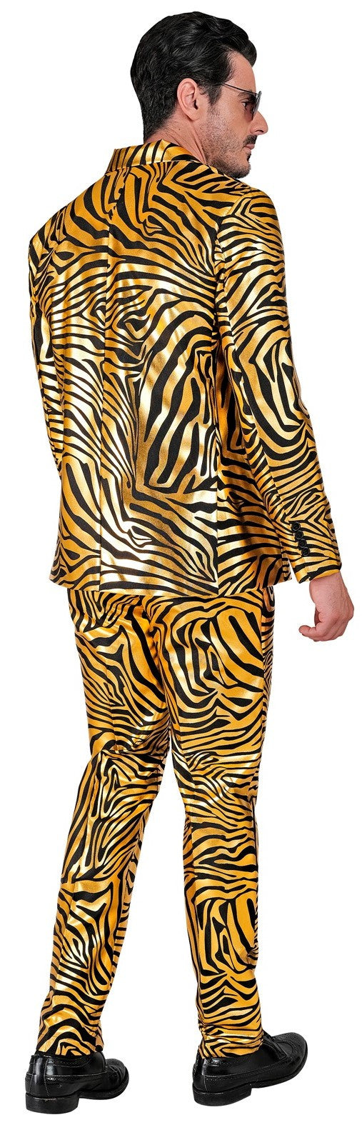 Traje con Estampado de Tigre Dorado para Hombre