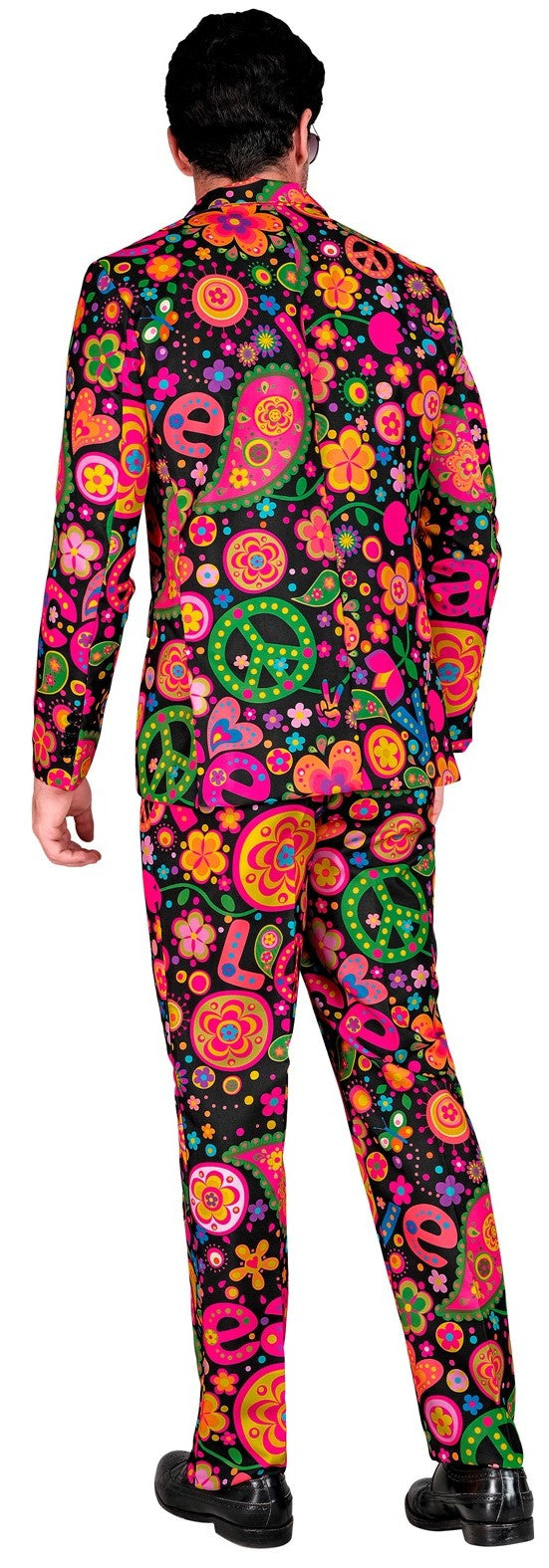 Traje con Estampado Hippie Neón para Hombre