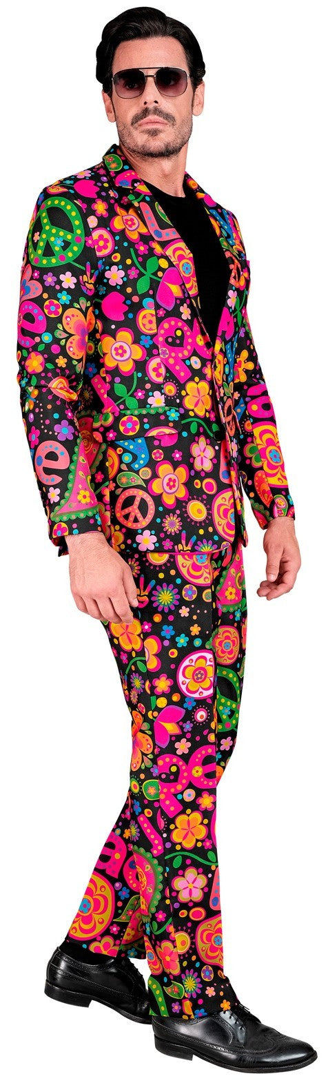 Traje con Estampado Hippie Neón para Hombre