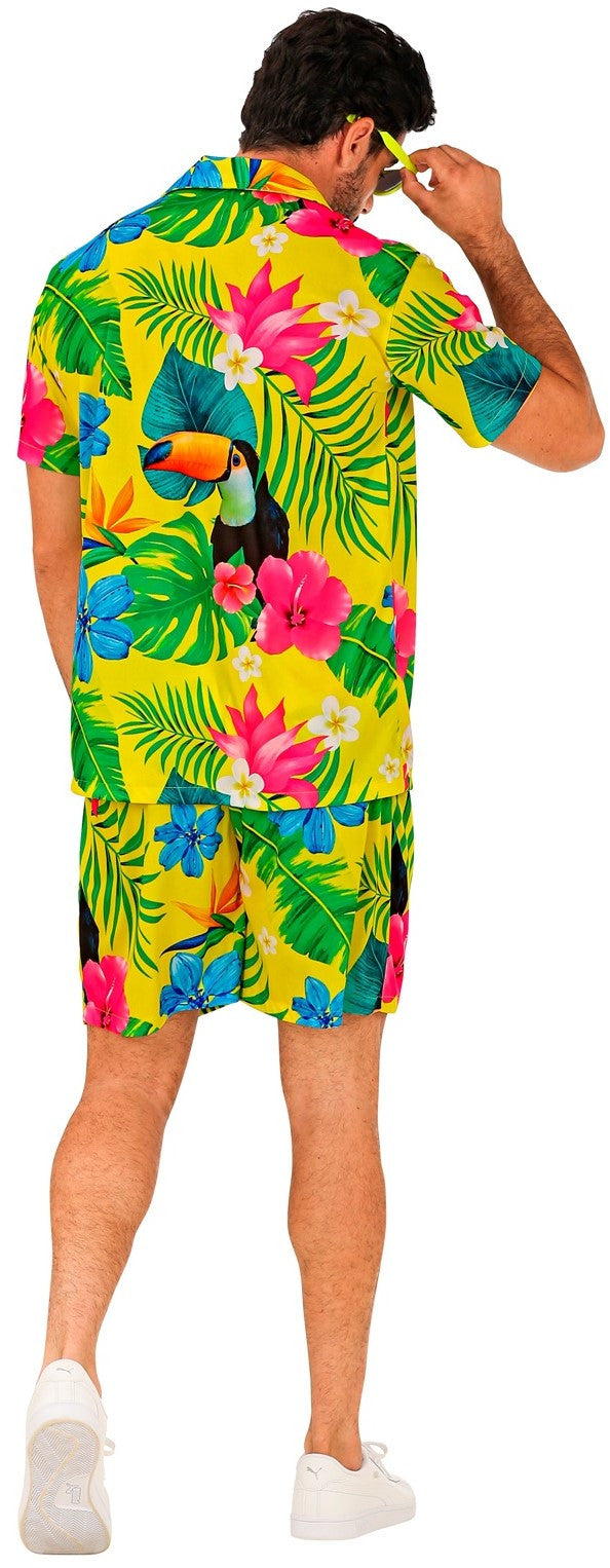 Disfraz Fiesta Hawaiana Amarillo para Hombre