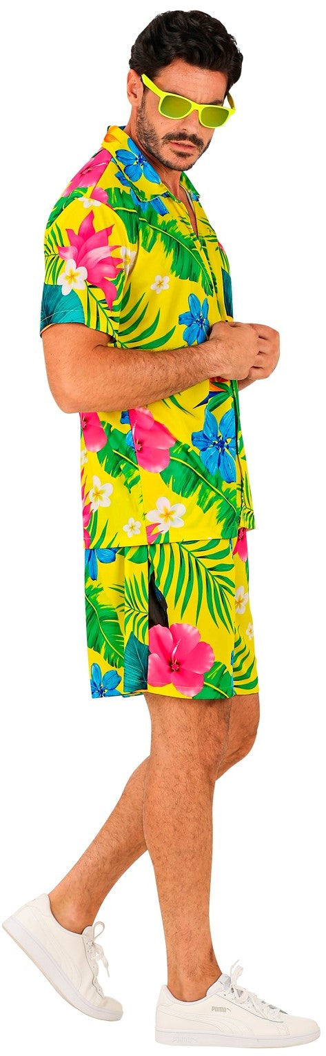 Disfraz Fiesta Hawaiana Amarillo para Hombre