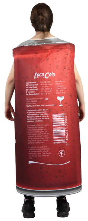 Disfraz de Lata de Coca Cola para Adulto | Comprar Online