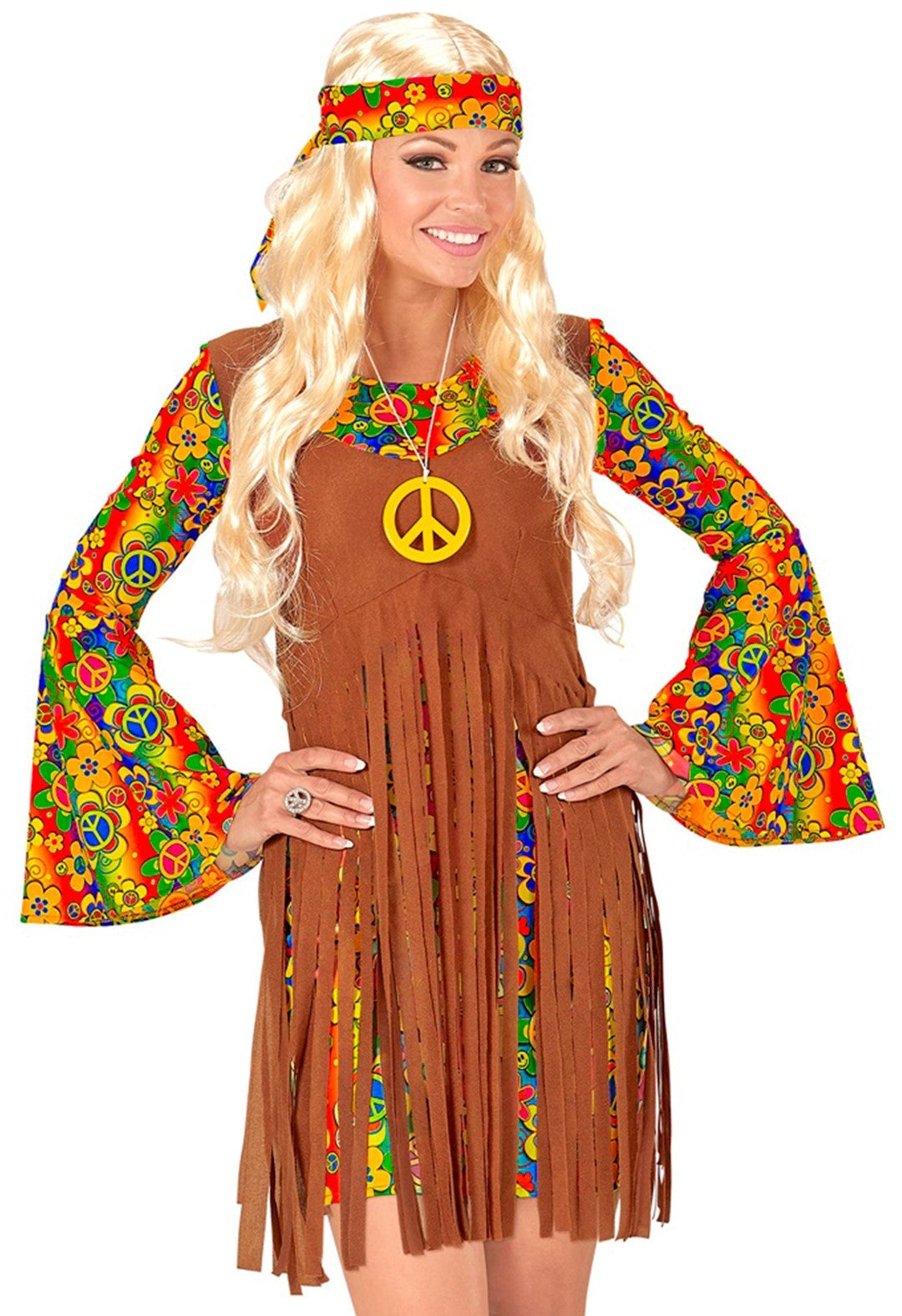 Disfraz de Hippie con Colgante