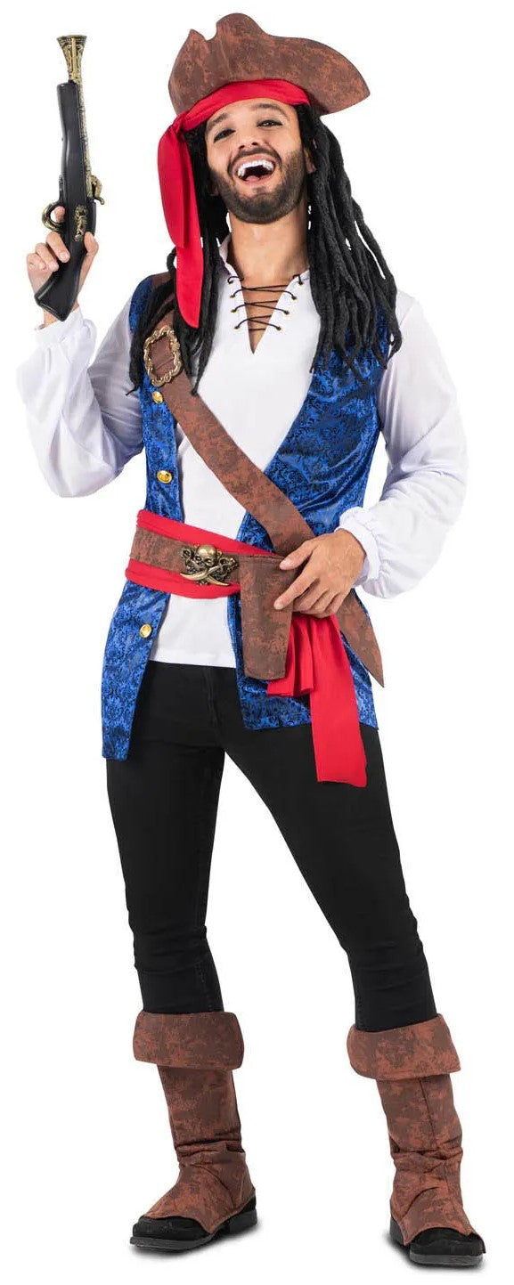 Disfraz de Pirata Jack Sparrow Premium para Hombre