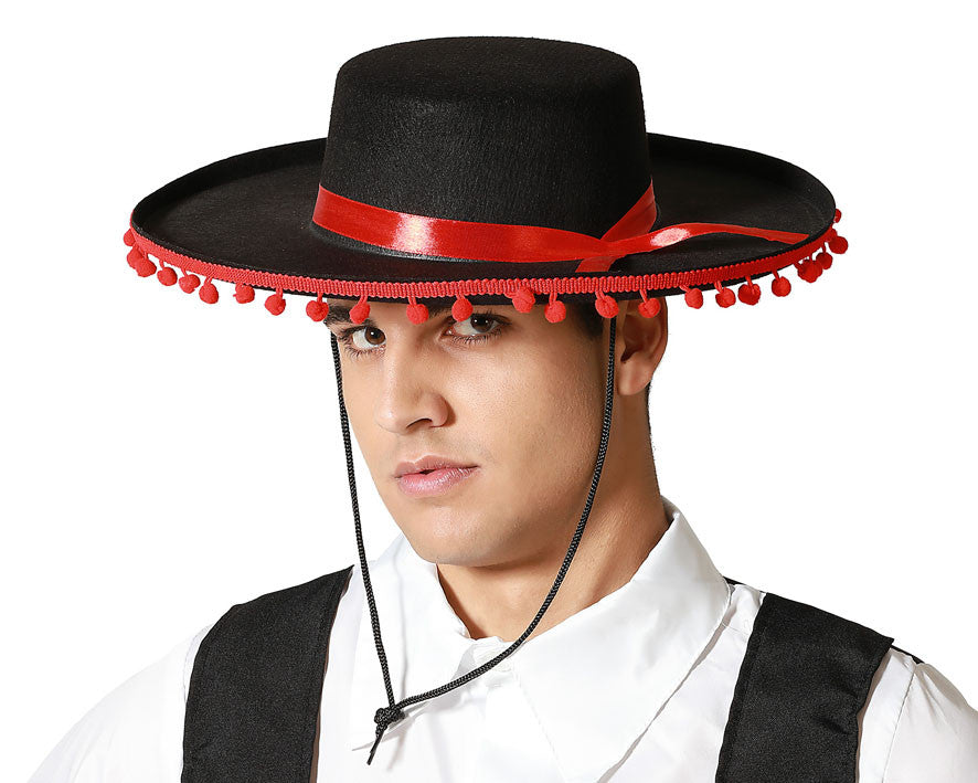 Sombrero Cordobés con Cinta de Madroño Roja