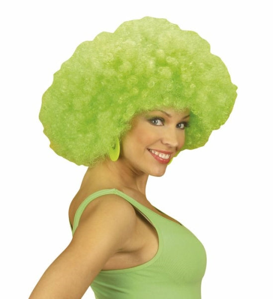 Peluca Afro Verde Lujo