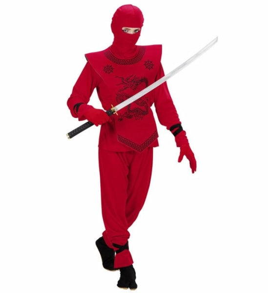 Disfraz de Ninja Dragón Rojo para Niño