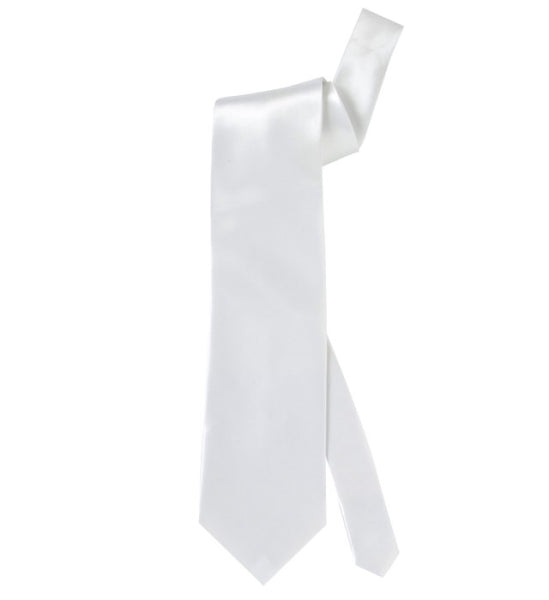 Corbata de Raso Blanca