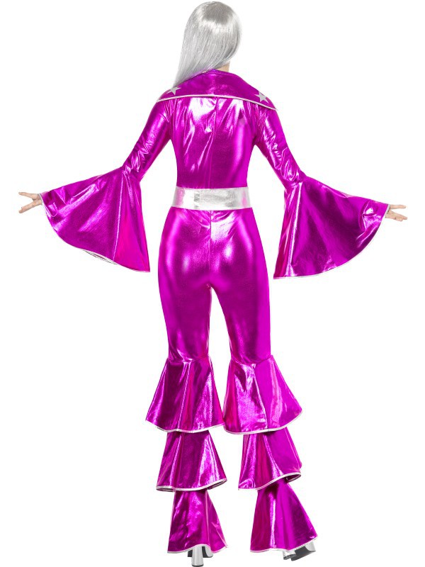 Disfraz Disco en Fucsia para mujer