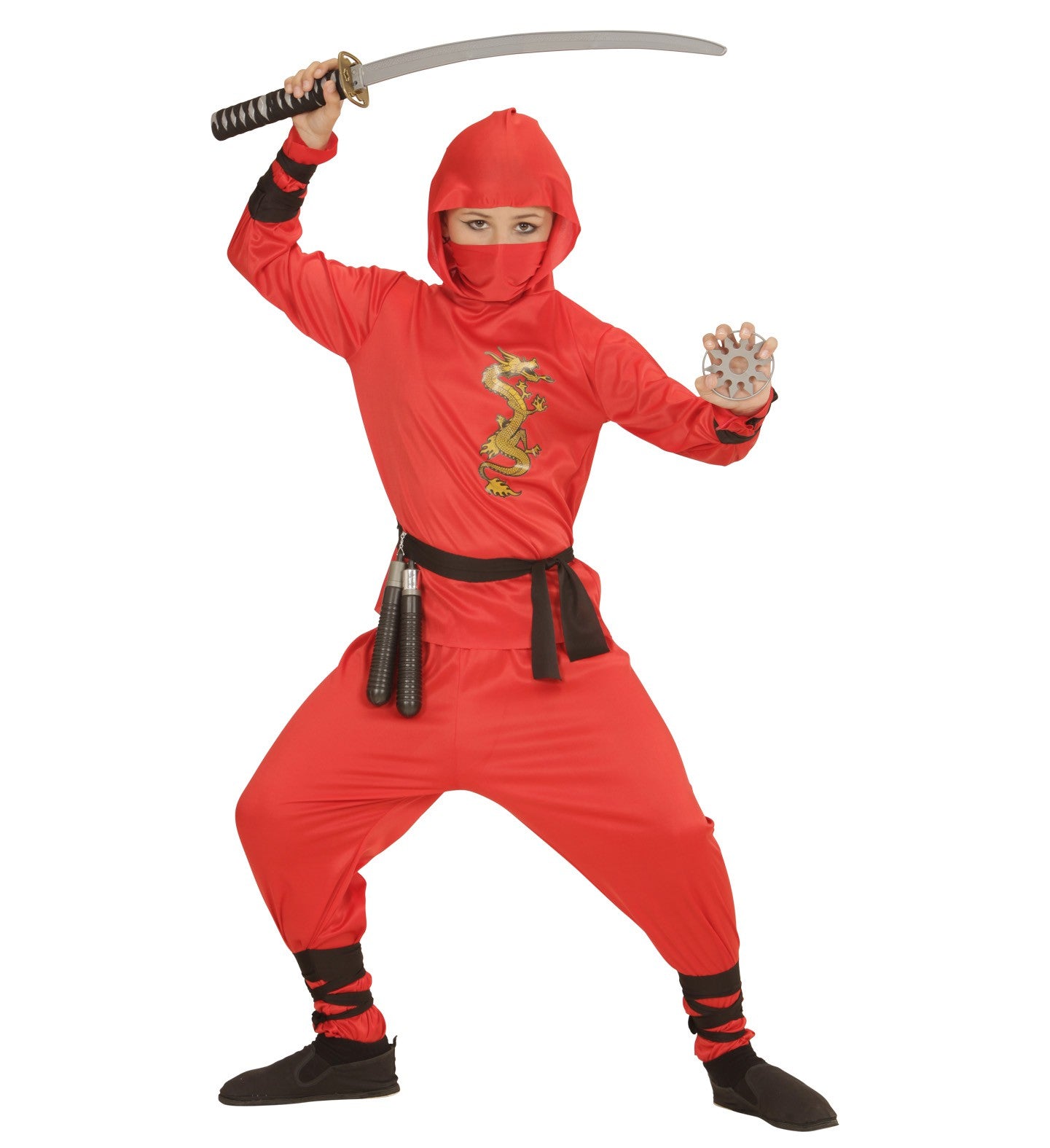 Disfraz de Dragon Ninja Rojo para Niños