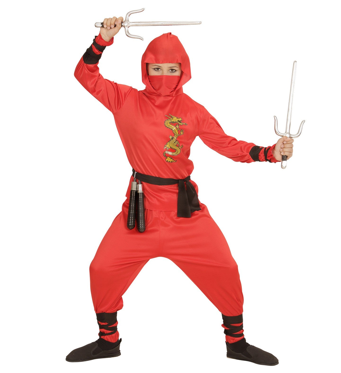 Disfraz de Dragon Ninja Rojo para Niños